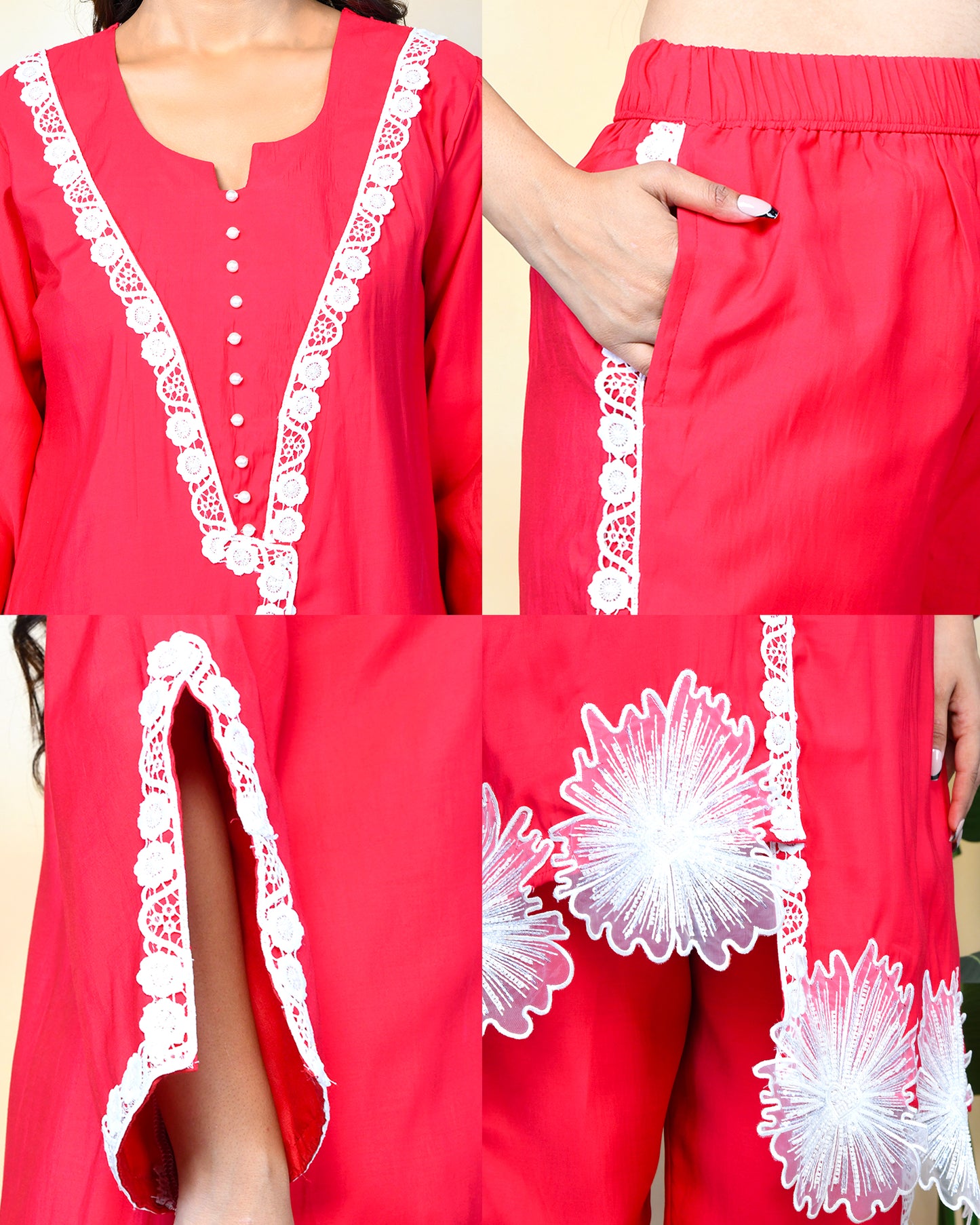 Rose Radiance Kurta